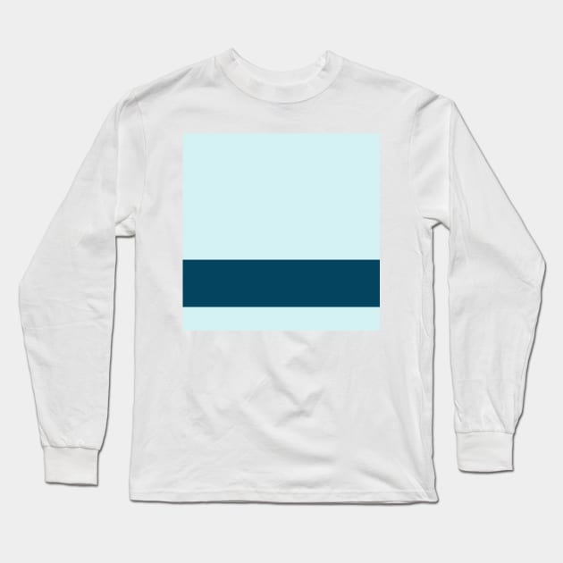 An outstanding combo of Ice, Tiffany Blue, Water Blue and Marine Blue stripes. Long Sleeve T-Shirt by Sociable Stripes